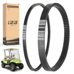 10L0L Golf Cart Drive Belt & Starter Generator Belt fit Yamaha G2, G5, G8, G9, G11, G14, G16, G20, G22, G29 Drive Gas 4 Cycle Models, OEM# J55-G6241-00, J55-H1173-00, J38-81173-00, JN6-H1173-00