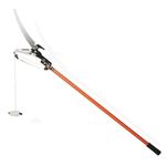 Telescopic Tree Pruner Razorsharp Extendable Ratchet Pulley Pole Pruner Hand Lopper Shears Long Reach Tall Tree Pruning Trimmer Extending Branch Cutter Tool