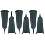 Essentially Yours Memorial Floral Vase 7-Inch with 3 Inch Stakes (6 Pack) | In Ground Cemetery Vases