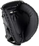KRTOYUST® Baseball Catcher Glove,Performance Composite Leather Catcher's Mitts for Youth Adult - Right Hand Throw (Black, 33 in)