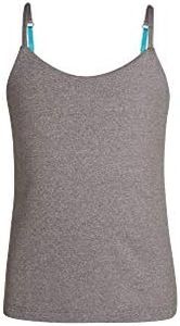 Bleum Camisole Girls Undershirt Tank Top | Ultra-Soft Cami Top with Built-in Shelf Bra & Adjustable Straps | Minimal Seams, Tag-Free Comfort | Makes a Great Undershirt Silver