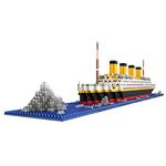 ATORSE 1860pcs Grand Titanic Building Blocks Kit Ship Model Kids Toy Gift