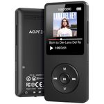 AGPTEK A02X 32GB MP3 Player with Bluetooth 5.3, 1.8 inch Screen Portable Music Player with Speaker, FM Radio, Voice Recorder, Supports Expanded Up to 128GB