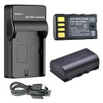 2 Battery and USB Charger for JVC GR-DA30, GR-DA30U, GR-DA30US Mini DV Digital Camcorder