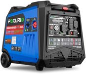 POXURIO 6000 Watt Dual Fuel Inverter Generator, Gas Propane Powered Generator Super Quiet, Remote Start/CO Sensor/RV Ready/EPA/Carb for RV, Camping and Home