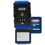 ABUS Suitcase strap with TSA lock 620TSA/192 - Suitcase strap with 3-digit numerical code - Name tag included - blue