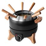 Boska Electric Fondue Set Party 2.3 L - Electric Fondue - For Cheese Fondue, Chocolate Fondue, Hotpot, Meat Fondue - Temperature Control - 2.3 Litres - Stainless Steel and Cast Iron - Fondue Device