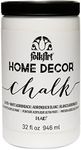 FolkArt Home Decor Chalk Furniture & Craft Paint in Assorted Colors, 32 oz, 34878 White Adirondack