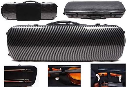 4/4 New violin Case Carbon fiber Fiberglass Oblong case Strong Light Full size music Sheet Bag (caseb1)