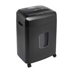 Amazon Basics 15-Sheet Cross Cut Paper and CD Office Shredder with Pull Out Basket