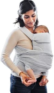 Boppy ComfyGrow Baby Carrier, 7-35lbs, Dove Gray, Newborn to Toddler with 3 Carrying Positions, 3-Stage Adjustable Seat and Head Support, Cotton Fabric