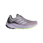 adidas Women's Terrex Trail Rider, Preloved Fig/Silver Dawn/Green Spark, 10