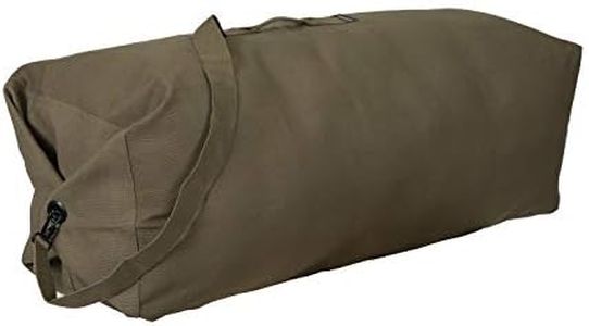 Stansport 1200 Deluxe Duffel Bag with Shoulder Strap, 42" X 12" X 12", Olive Green