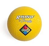 Champion Sports Rhino Playground Balls 8.5"D - Two Ply, Nylon Wound, YELLOW
