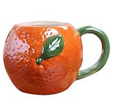 NYRWANA Orange Shape Ceramic Mug for Tea, Milk, Coffee Cup for Fruit Lovers