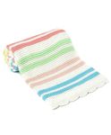 Mi Arcus Knitted Striper Multicolor Baby Blanket 100x75 cm Wrapper for 0-12 Months Girls Boys Kids