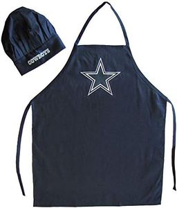 PSG, Dallas Cowboys Apron and Chef Hat Set PSGLS0457884, Navy, One Size Fits Most