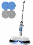 iDOO Cordless Electric Mop, Dual-Motor Electric Spin Mop with Detachable Water Tank & LED Headlight, Electric Floor Spray Mop for Hardwood, Tile, Laminate, Vinyl, 46dB Quiet Clean & Waxing