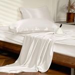 THXSILK 4pcs Silk Bed Sheets Set, 1