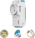 WUBEN X0 Mini Rechargeable Torch, 800 Lumens Pocket EDC Flashlight, Super Bright Small LED Magnetic Flashlights, 7 Modes Big Floodlight Flashlight with Clip for Hiking, Camping, Everyday Use(White)