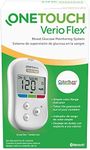 OneTouch Verio Flex Blood Glucose Meter For Sugar Test Kit | Includes Blood Glucose Monitor, Lancing Device, 10 Sterile Lancets, and Carrying Case