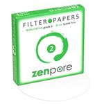 zenpore 11 cm Lab Filter Paper, Standard Qualitative Grade 2 - ZENPORE Slow Flow 110 mm (100 Discs)