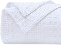 PHF 100% Cotton Waffle Weave Blanke