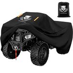 ClawsCover ATV Cover Heavy Duty Waterproof 3XL 257cm 420D Oxford Cloth Quad ATC 4 Wheeler Covers All Season Weather Proof Outdoor UV Protection for Kawasaki Yamaha Suzuki Honda Polaris