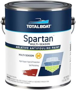 TotalBoat Spartan Antifouling Bottom Paint for Boats - Multi-Season Protection for Fiberglass, Wood and Steel (Red, Gallon)