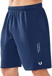 NORTHYARD Men's 10" Athletic Basketball Shorts Workout Gym Quick Dry Shorts Lightweight Mesh Training Shorts for Men Exercise ACADEMYBLUE M