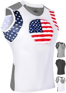Exxact Sports Youth Baseball Chest Protector, (Patriot, YXL)