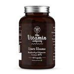 The Vitamin Company Liver Cleanse Capsules 1000mg, Made for Milk Thistle For Liver Protection, Detoxification & Healthy Functioning, 60 Capsules for Women & Men