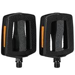 AVASTA Bike Pedals 9/16" MTB Pedals 1 Pair Double-sided Frosted Anti-slip Pedals for Road Mountain BMX MTB Bike,Black