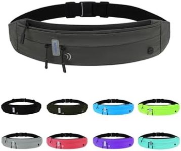 WATERFLY Running Belt Fanny Pack:Phone Holder Belt for Men Women