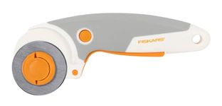 Fiskars Titanium Rotary Cutter, Handle (45mm), Orange, White, Grey, Standard Size