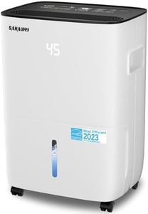 SAHAUHY 120 Pints Dehumidifier for Home Bedroom Garage Basement Stockroom and Large Room Spaces up to 6,200 Sq. Ft with Drain Hose and Water Tank