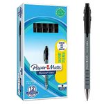 Paper Mate Flexgrip Ultra Retractable Ballpoint Pens | Medium Point (1.0mm) | Black | 12 Count