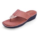 DOCTOR EXTRA SOFT Women's Flat Memory Foam Slippers/Flip-Flops Fancy Fashion Stylish Jewels Casual Comfortable Diabetic Orthopedic Orthocare Lightweight Synthetic Slipon Chappal for Girls/Ladies D-612