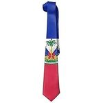 Men's Haiti Flag Necktie Tie Silk Necktie Neck Ties Elegant Neckties