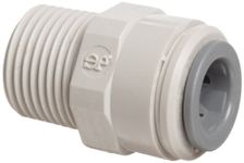 John Guest Straight Adaptor 3/8 inch Tube OD x 3/8 inch BSP Male Thread (one Supplied)