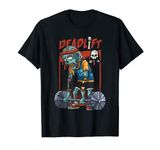 Zombie Deadlift Weightlifting Halloween Fitness Gym Workout T-Shirt