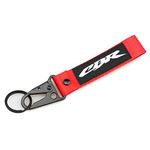 SXHM Motorcycle Keychain Case For HON-DA CBR250 CBR300 CBR500R CBR600RR CBR900RR CBR1000RR CBR1100XX Keyring Key Holder Ring Black Motorbike Key Rings (Color : Red 1 piece, Size : 1)
