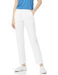 Amazon Essentials Women's Stretch Twill Chino Pant, Bright White, 16