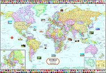 World Map : Political | Laminated Both Sides | 70 x 100 cm ( Big Map )