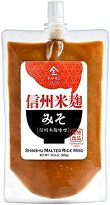 Miso Paste Malted Rice, Naturally Fermented, Handmade in Shisyu Nagano Japan, Non-GMO, No MSG (300g) 【YAMASAN】