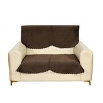 Fashion Throw Sofa Cover, Sofa Cover for Living Room, Sofa Slipcovers, Furniture Cover (Brown, 2 Seater)