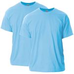 Gildan Adult Ultra Cotton T-Shirt, Style G2000, Multipack, Light Blue (2-Pack), Medium