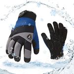 Vgo... 1 Pair -20℃/-4°F COLDPROOF,Winter Work Gloves, Oil Resistant, Water resistant & Windproof Gloves(Size XL,Black&Gray,SL7721FW)