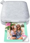 HP Sprocket 2x3 Inch Instant Smartphone Photo Printer -Portable Color Wireless Mobile Printer -Zink Sticky-Back Photos -Print from Compatible iOS & Android Devices with Bluetooth w/Fun App -Luna Pearl