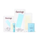Flamingo Head to Toe Wax Kit - Women's Waxing Kit with 24 Body Wax Strips, 20 Face Wax Strips, 12 Post-Wax Cloths and 1 Calming Serums